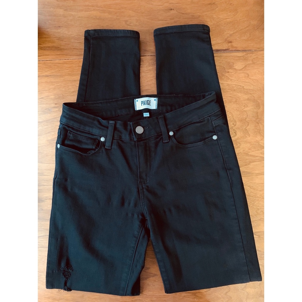Paige Verdugo Transcend Distressed Skinny Jeans